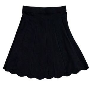 Olivia & Grace Medium Scalloped Hem Skirt Black NWT​